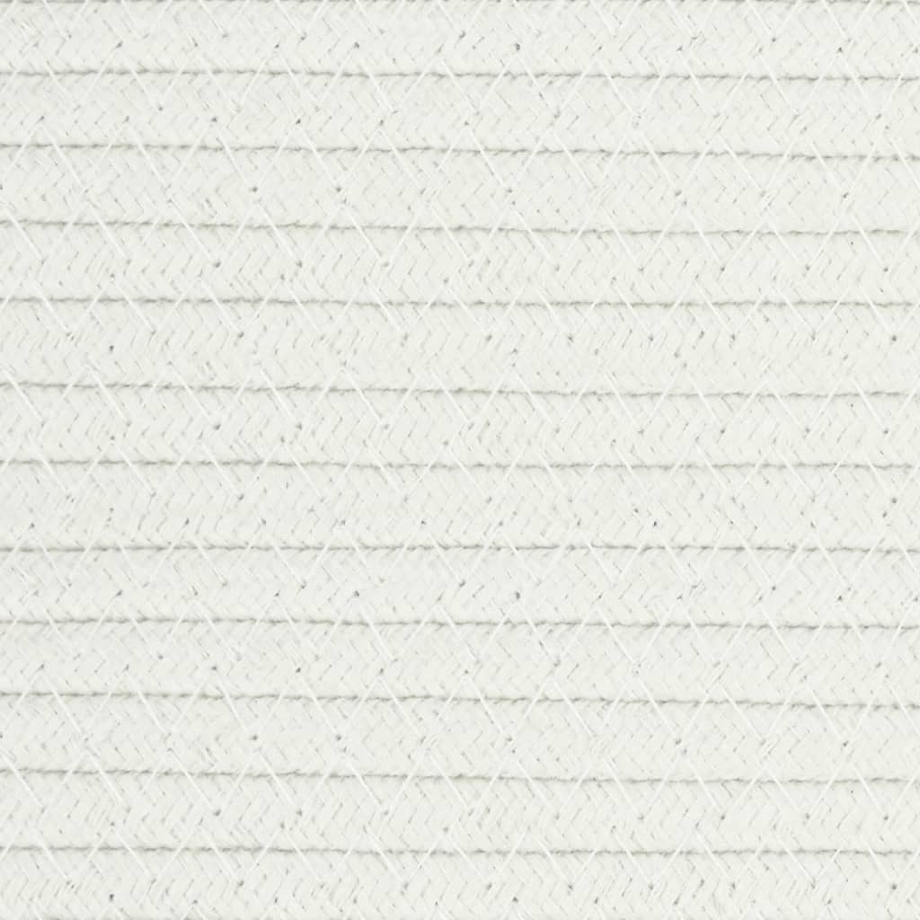 vidaXL Coș de rufe, gri și alb, Ø60x36 cm, bumbac