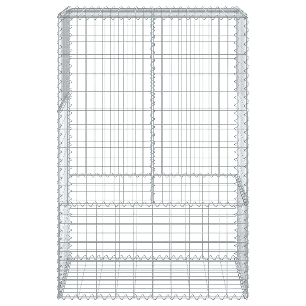 vidaXL Coș gabion cu capac, 100x50x150 cm, fier galvanizat