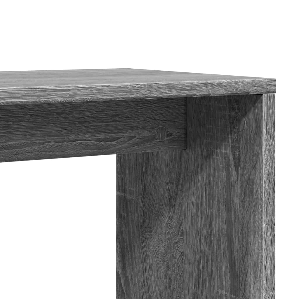 vidaXL Măsuță laterală, sonoma gri, 50x30x50 cm, lemn compozit