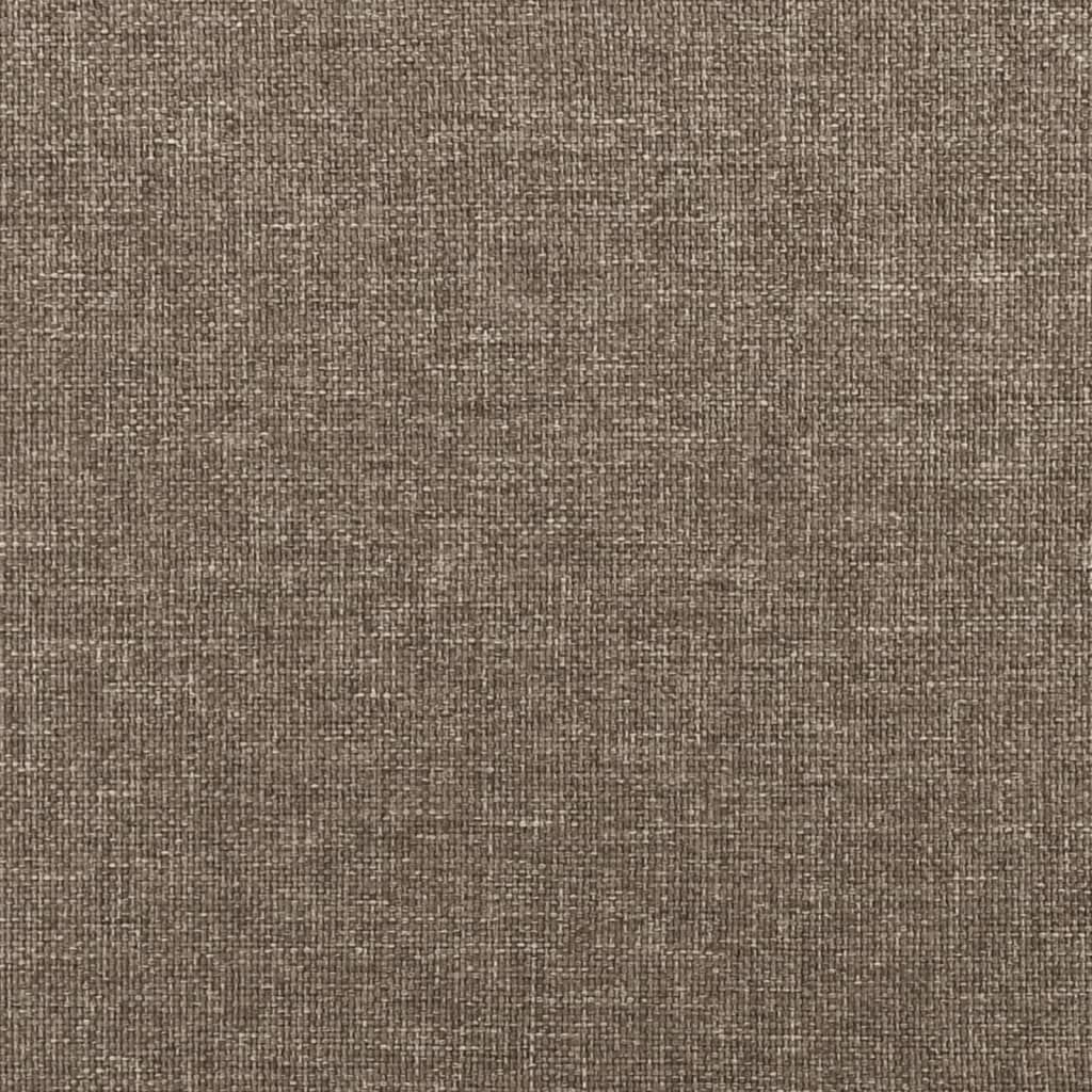 vidaXL Saltea de pat cu arcuri, gri taupe, 120x200x20 cm, textil