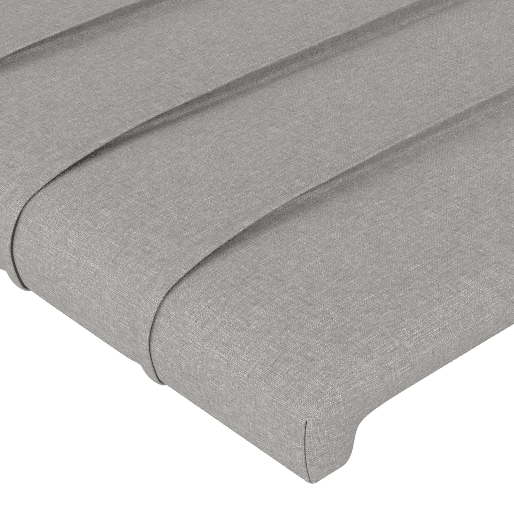 vidaXL Pat box spring cu saltea, gri deschis, 80x200 cm, textil