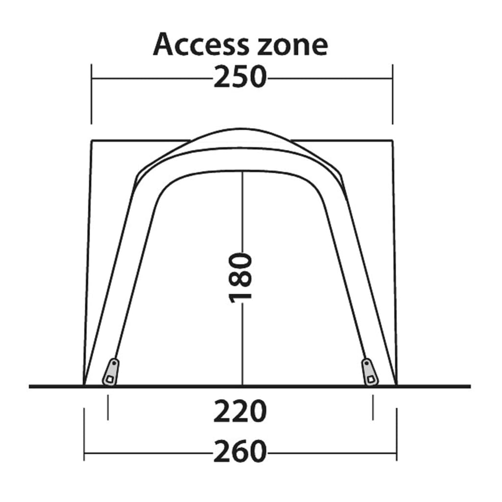 Outwell Copertină pentru autorulotă Milestone Shade