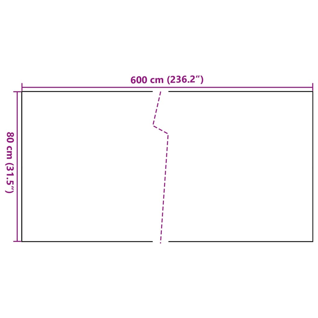 vidaXL Paravan pentru balcon, antracit, 600x80 cm, poliratan