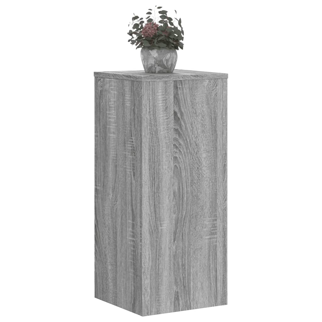 vidaXL Suporturi de plante 2 buc. gri sonoma 30x30x70cm lemn prelucrat