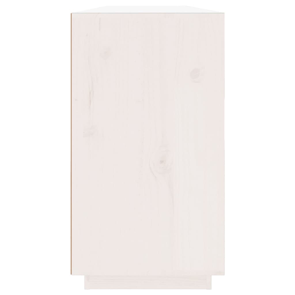 vidaXL Dulap, alb, 100x40x75 cm, lemn masiv de pin