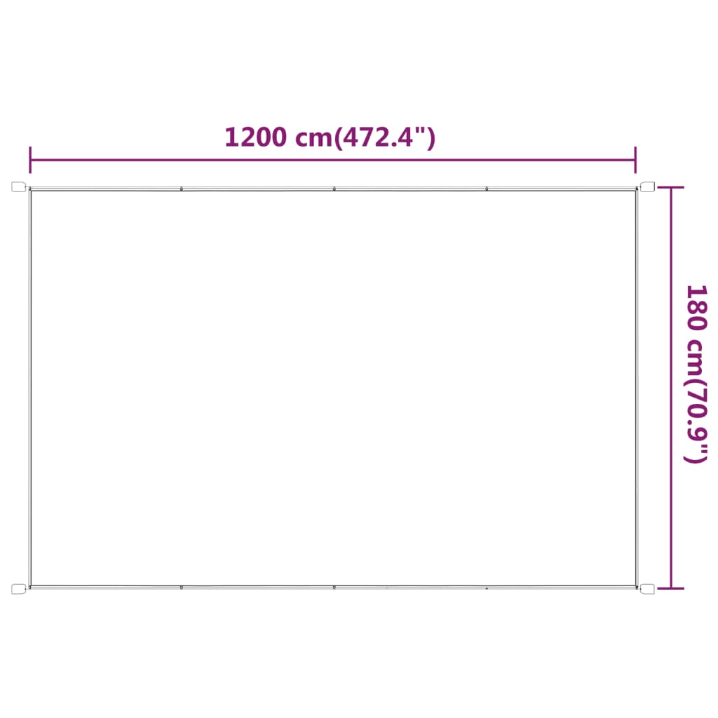 vidaXL Copertină verticală, bej, 180x1200 cm, țesătură Oxford