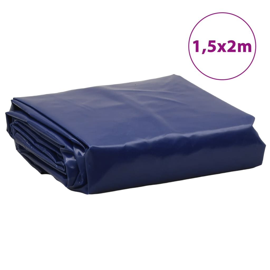 vidaXL Prelată, albastru, 1,5x2 m, 650 g/m²