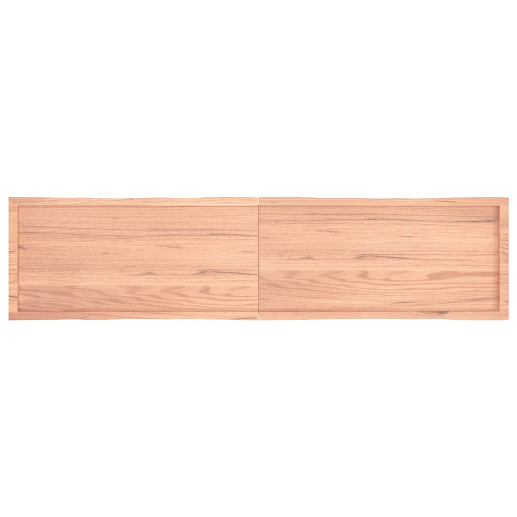 vidaXL Blat masă, 220x50x(2-6) cm, maro, lemn tratat contur organic