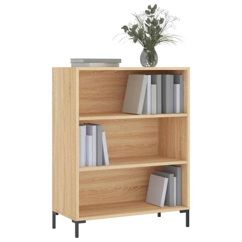 vidaXL Bibliotecă, stejar sonoma, 69,5x32,5x90 cm, lemn compozit