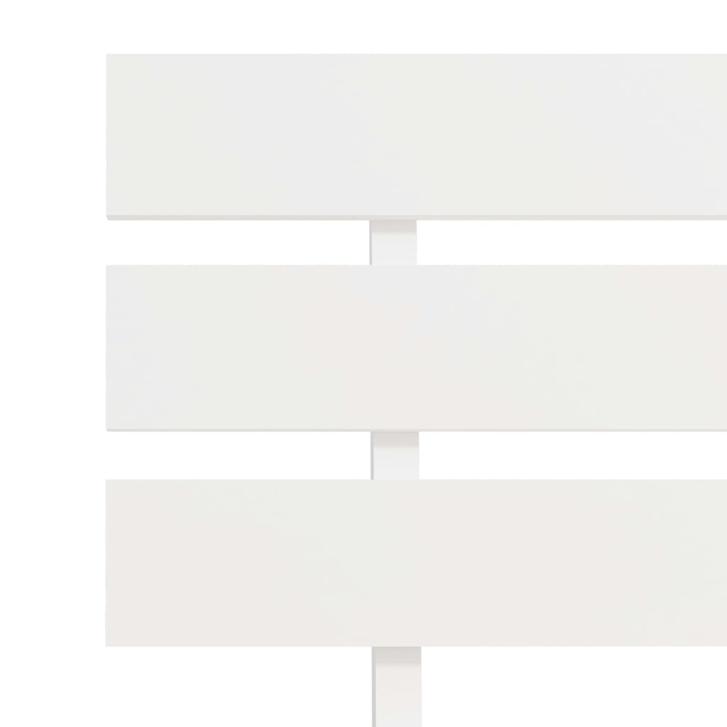 vidaXL Cadru de pat cu tăblie, alb, 160x200 cm, lemn masiv de pin