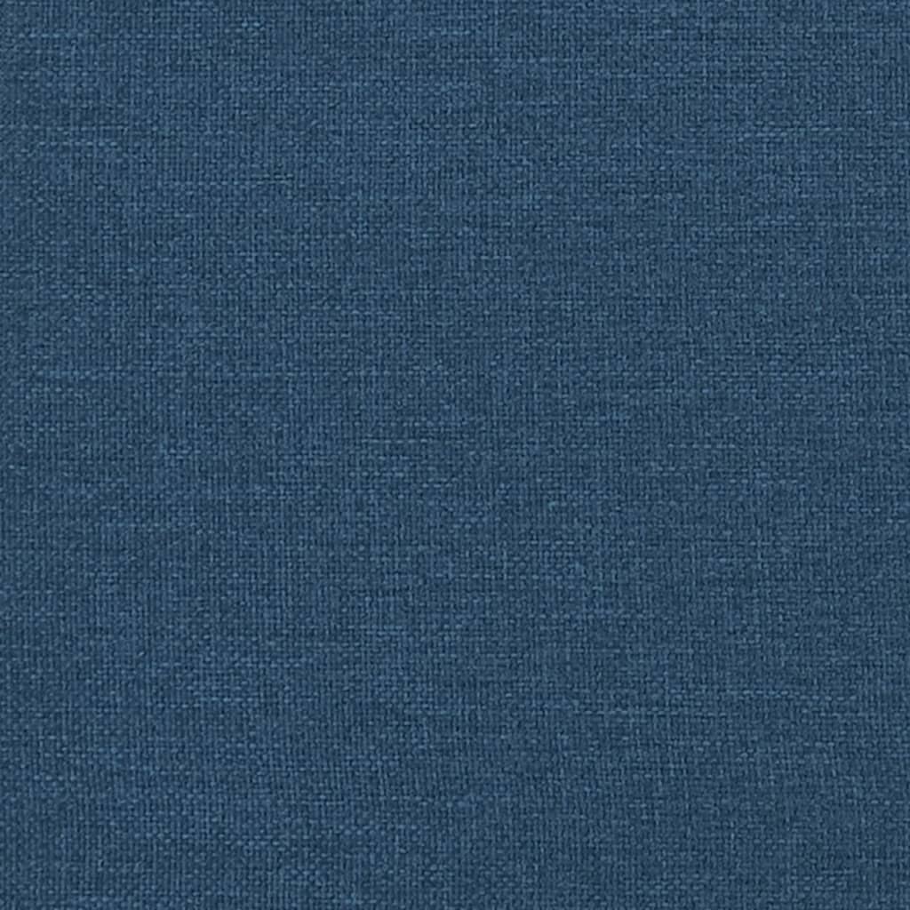 vidaXL Cadru de pat, albastru, 90x190 cm, material textil