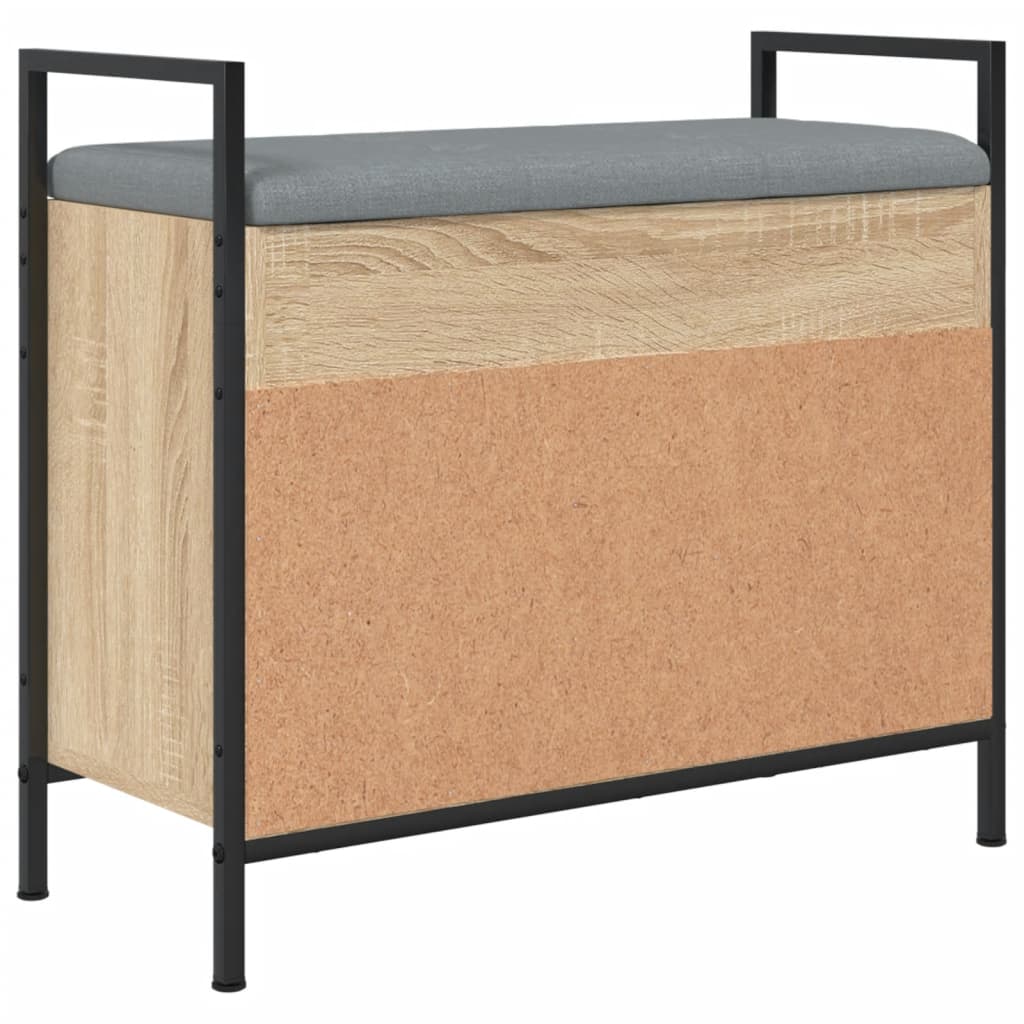 vidaXL Bancă pentru pantofi stejar sonoma 65,5x32x57,5 cm