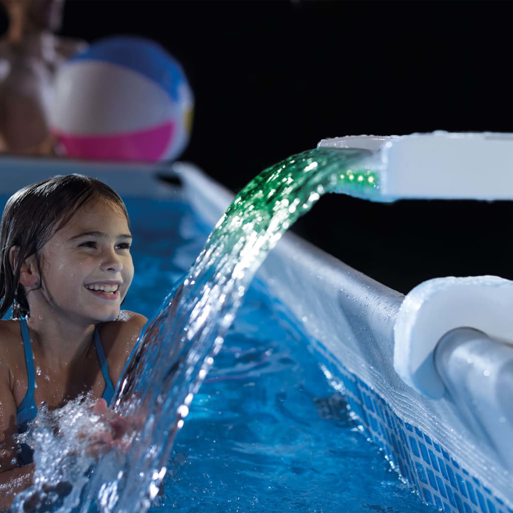 Intex Cascadă de piscină cu LED, multicolor, 28090