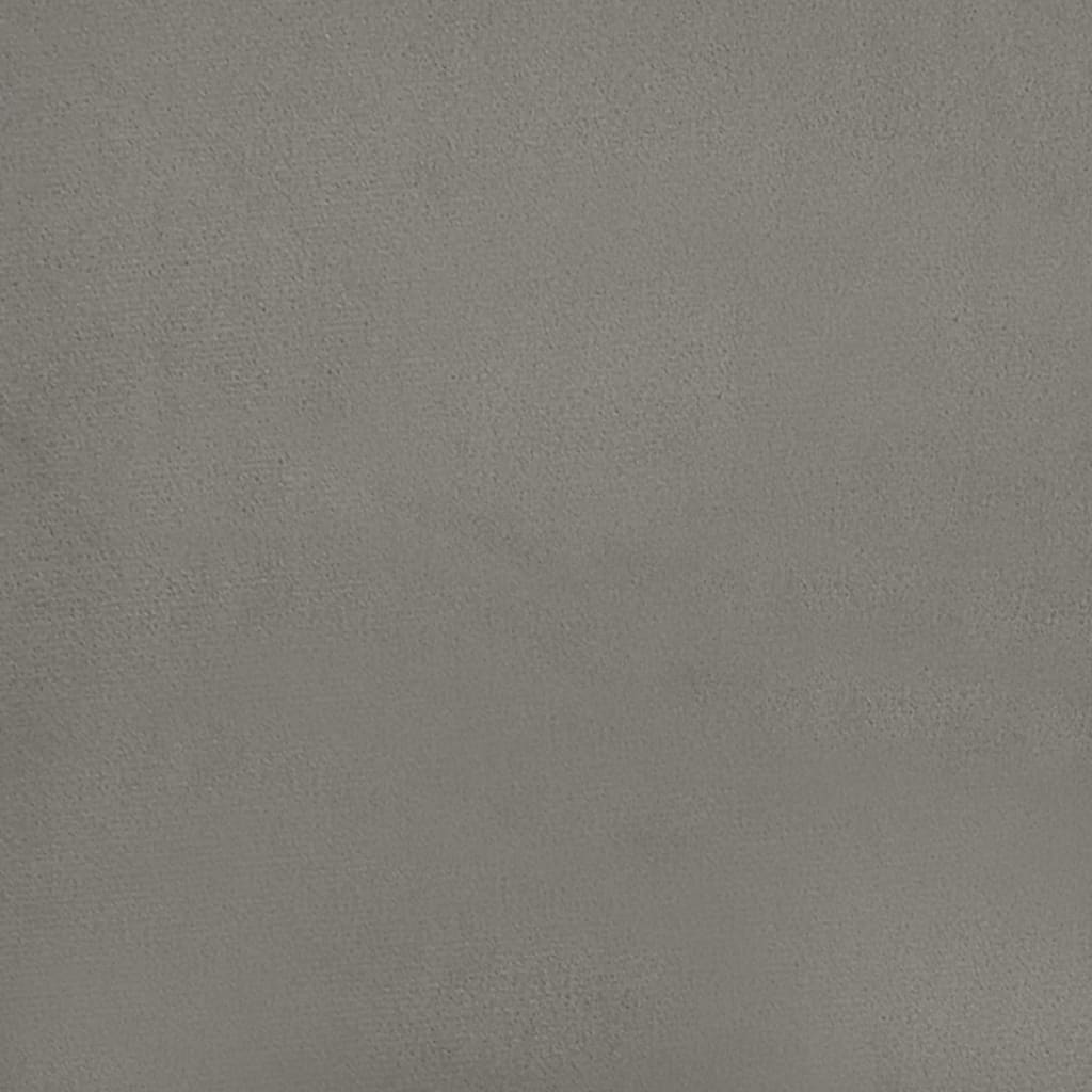 vidaXL Tăblie de pat, gri deschis, 80x5x78/88 cm, catifea