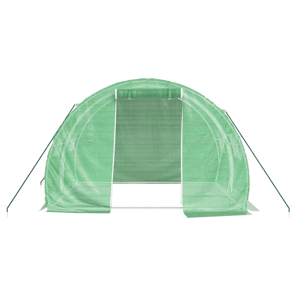 vidaXL Seră cu un cadru din oțel, verde, 6 m², 3x2x2 m