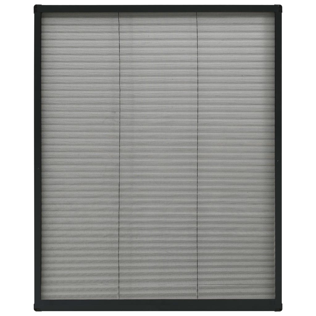 vidaXL Ecran insecte pentru ferestre, antracit, 80x100 cm, aluminiu