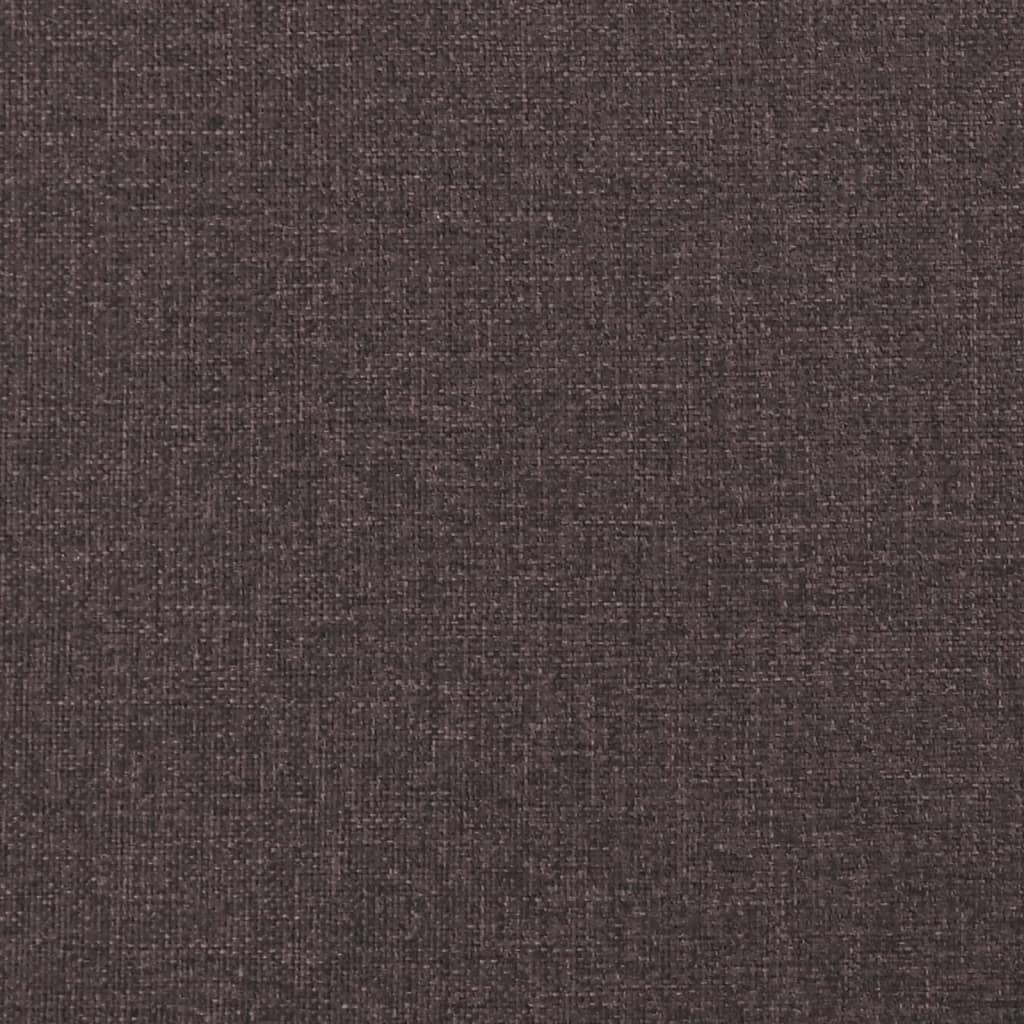 vidaXL Pat box spring cu saltea, maro închis, 80x200 cm, textil