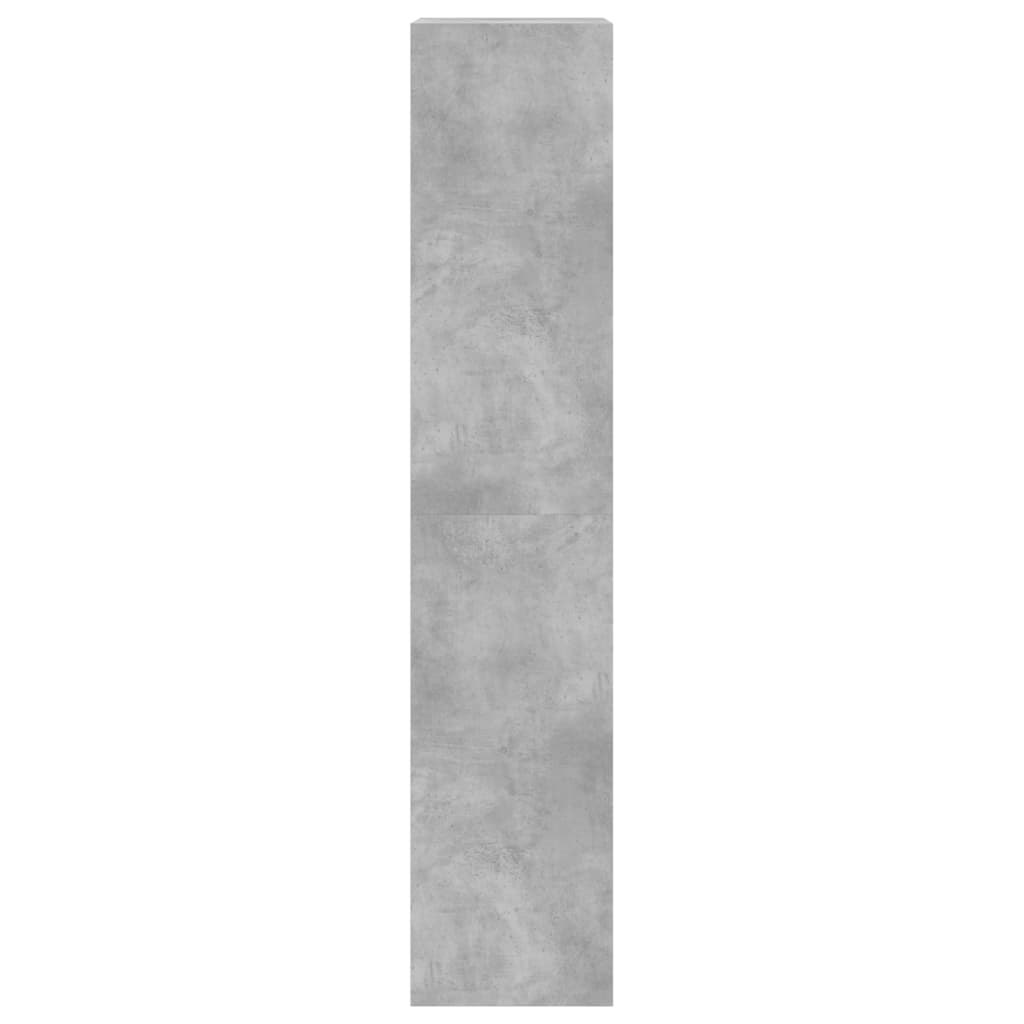 vidaXL Dulap de pantofi 4 sertare rabatabile, gri beton, 60x42x204 cm