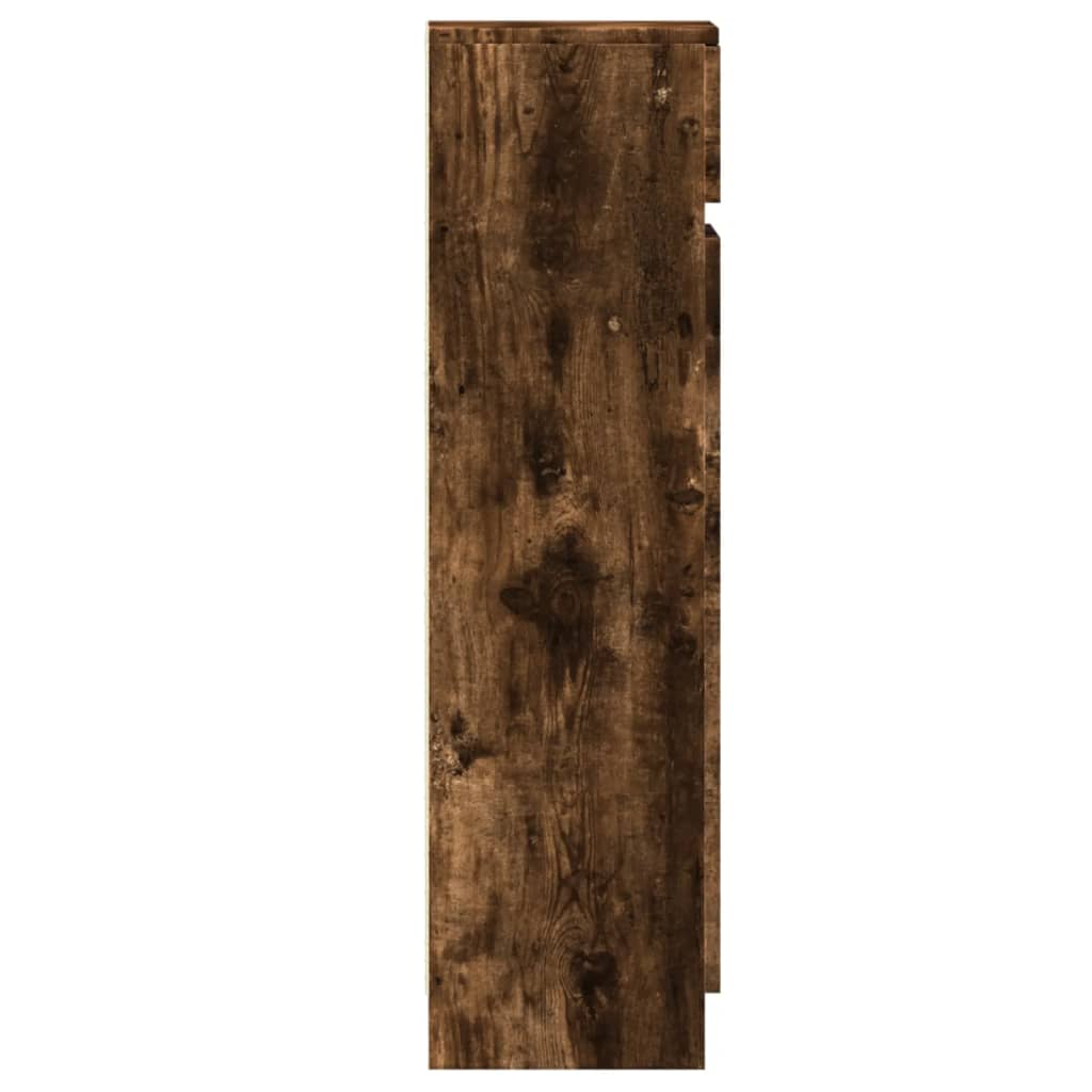 vidaXL Pantofar, stejar afumat, 100,5x28x100 cm, lemn compozit