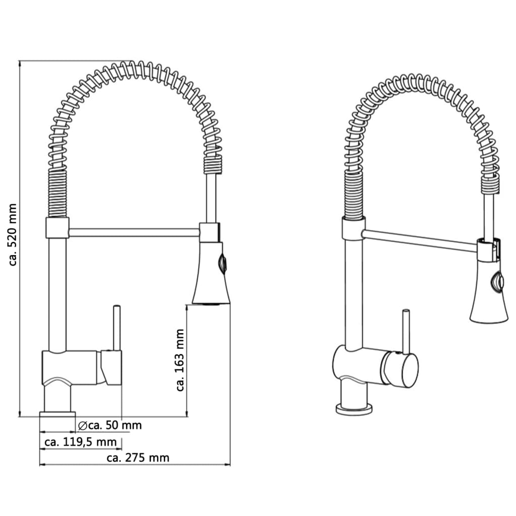 SCHÜTTE Baterie mixer de chiuvetă "CORNWALL", crom