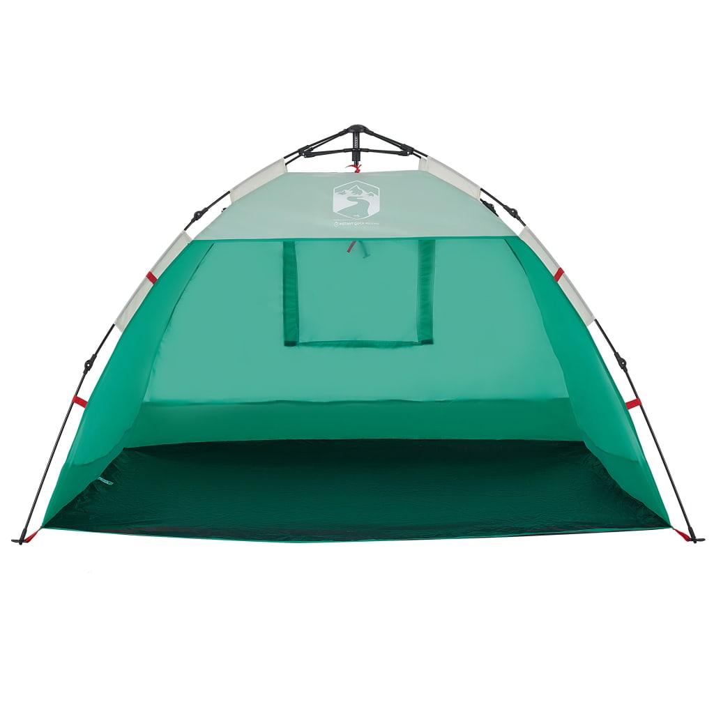 vidaXL Cort camping 2 persoane verde marin impermeabil setare rapidă