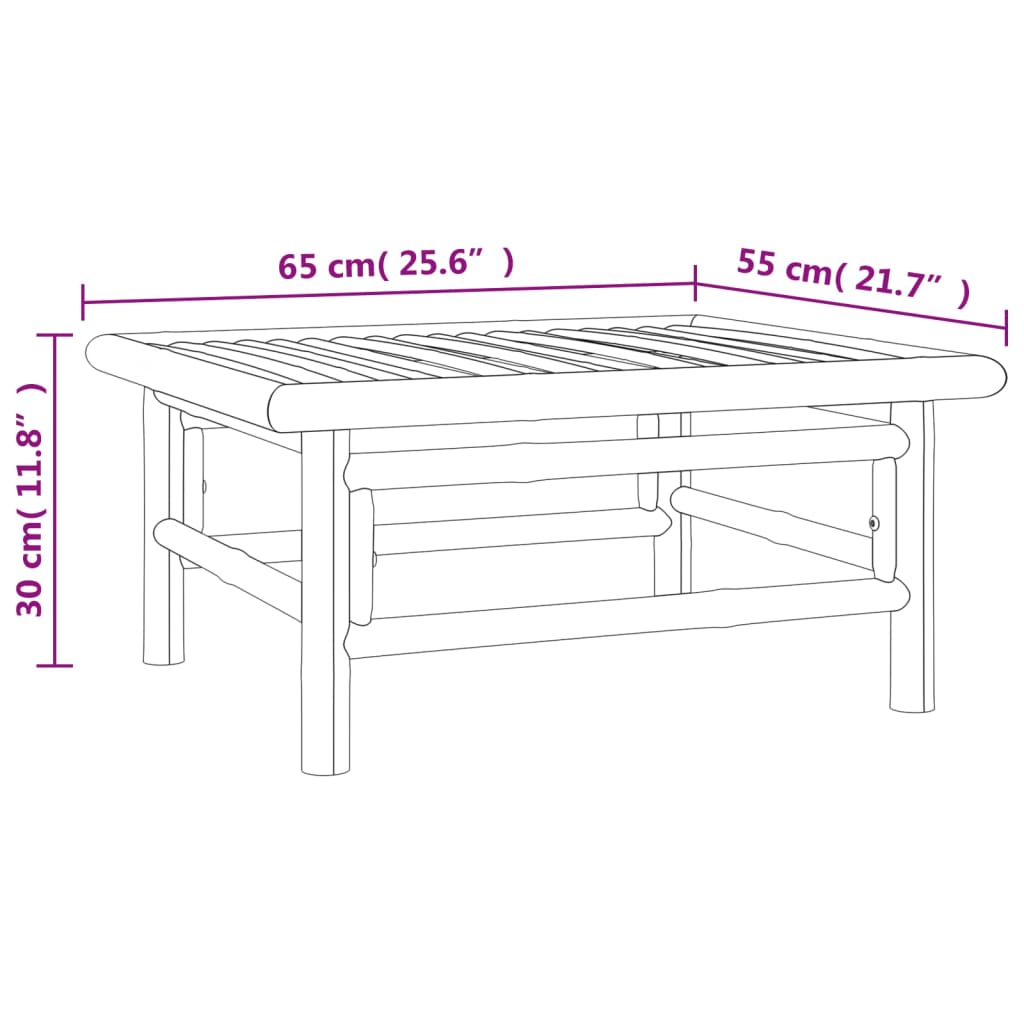 vidaXL Set mobilier de grădină cu perne gri taupe, 11 piese, bambus