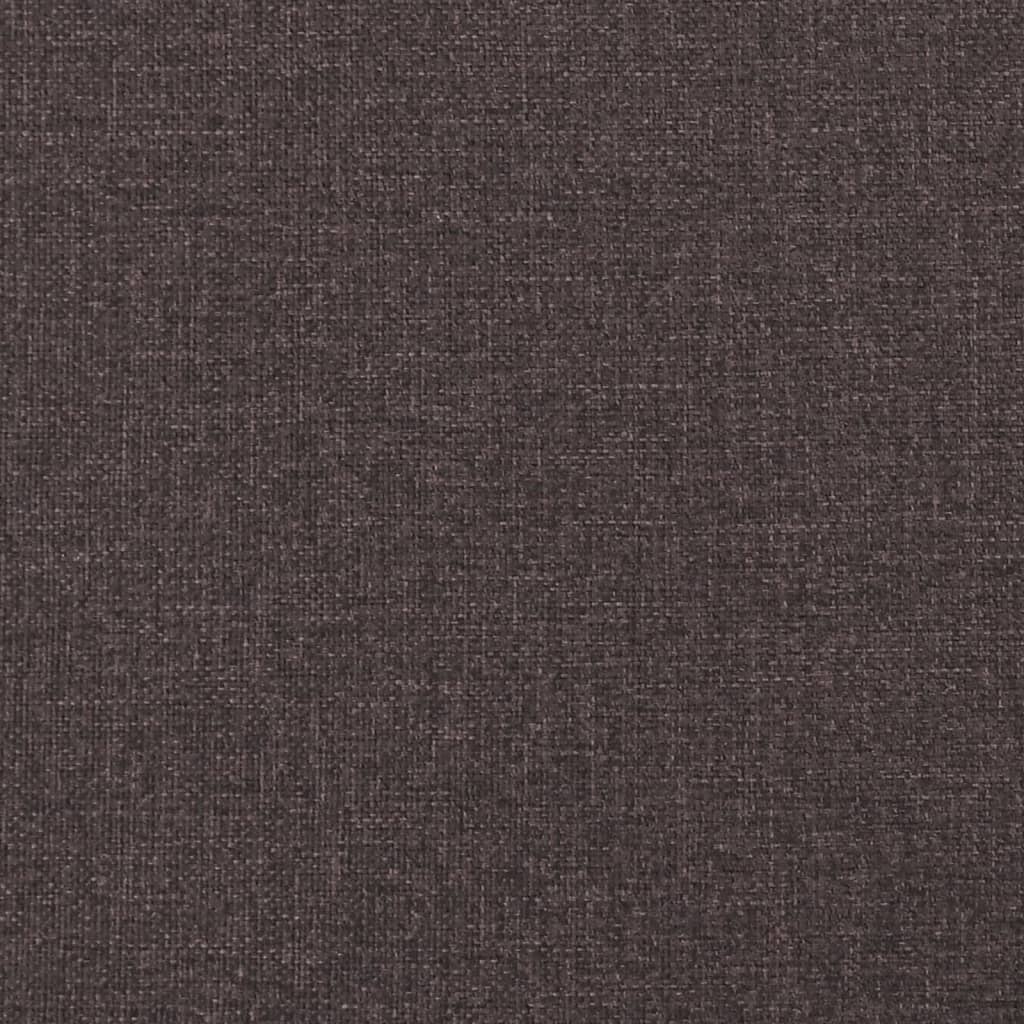 vidaXL Pat box spring cu saltea, maro închis, 100x200 cm, textil