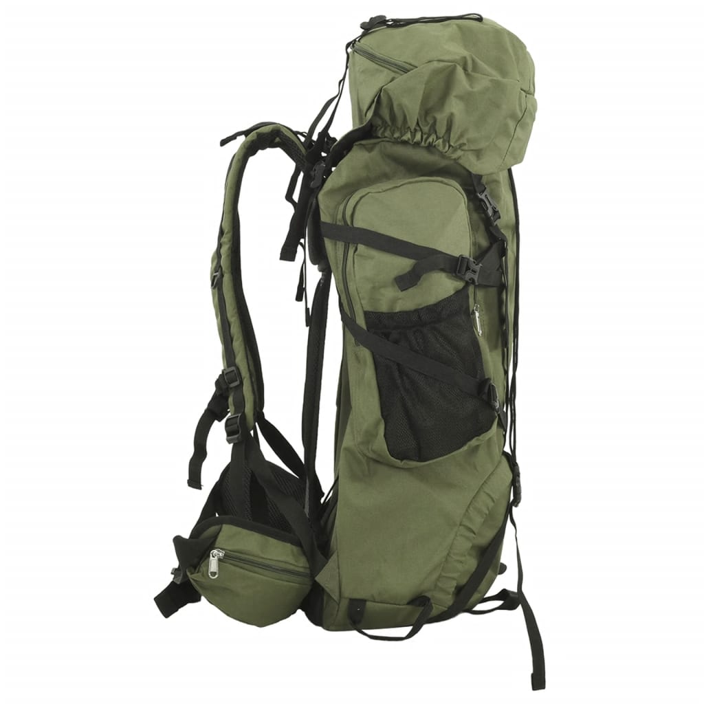 vidaXL Rucsac de drumeție, verde kaki, 60 L, țesătură oxford