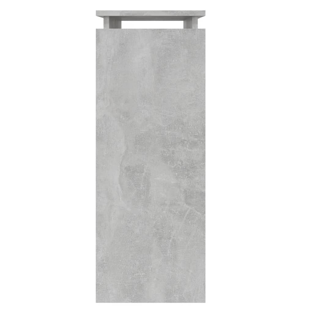 vidaXL Masă consolă, gri beton, 80x30x80 cm, lemn prelucrat