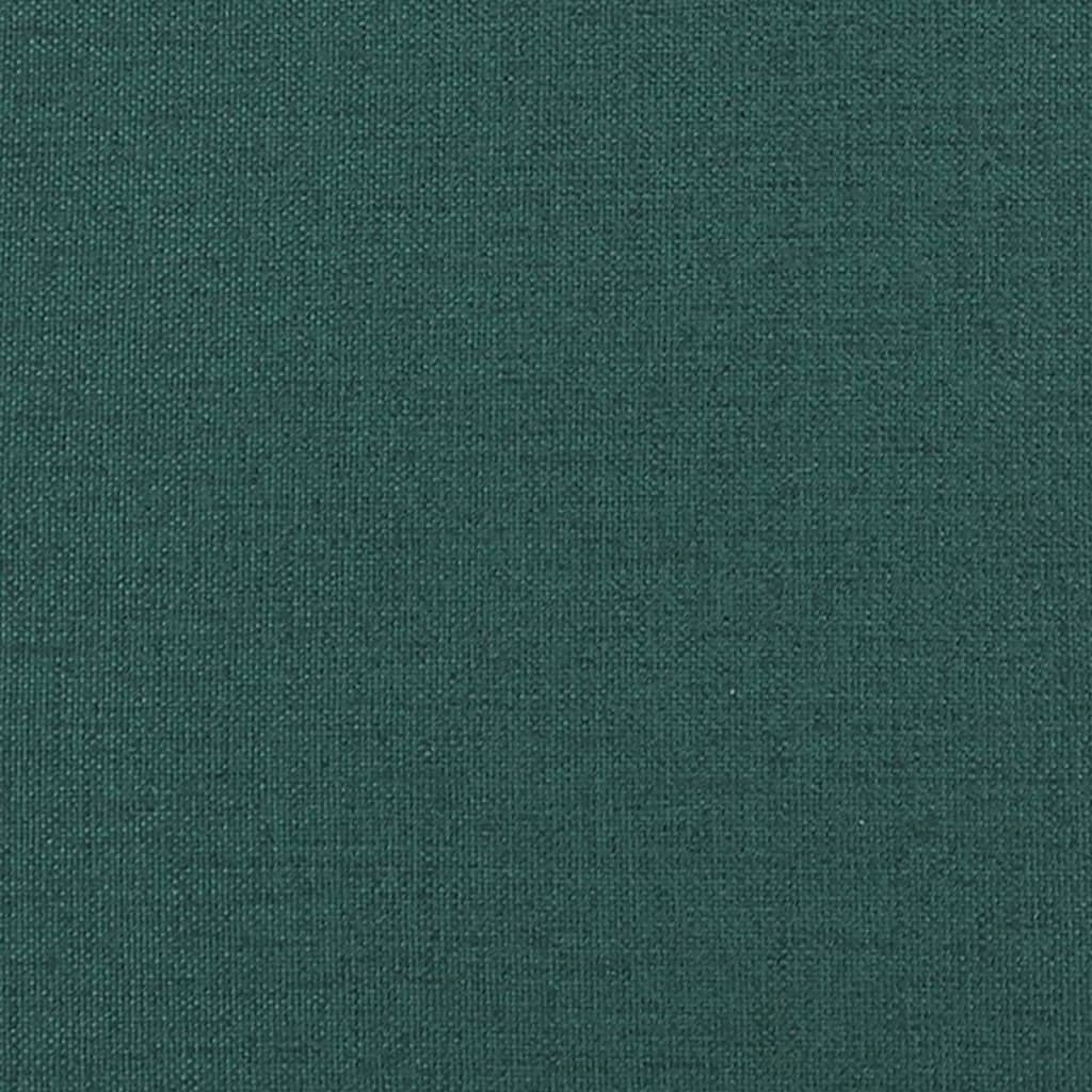 vidaXL Banchetă cu spătar, verde închis, 120x62x75,5 cm, textil