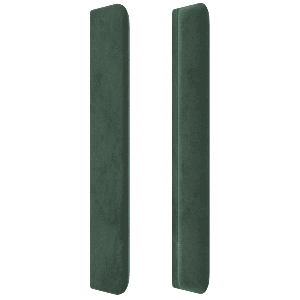 vidaXL Pat box spring cu saltea, verde închis, 160x200 cm, catifea