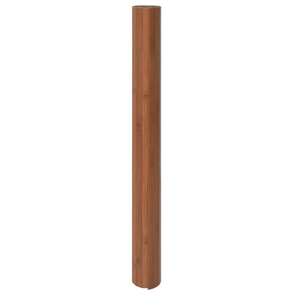 vidaXL Covor dreptunghiular, maro, 100x500 cm, bambus