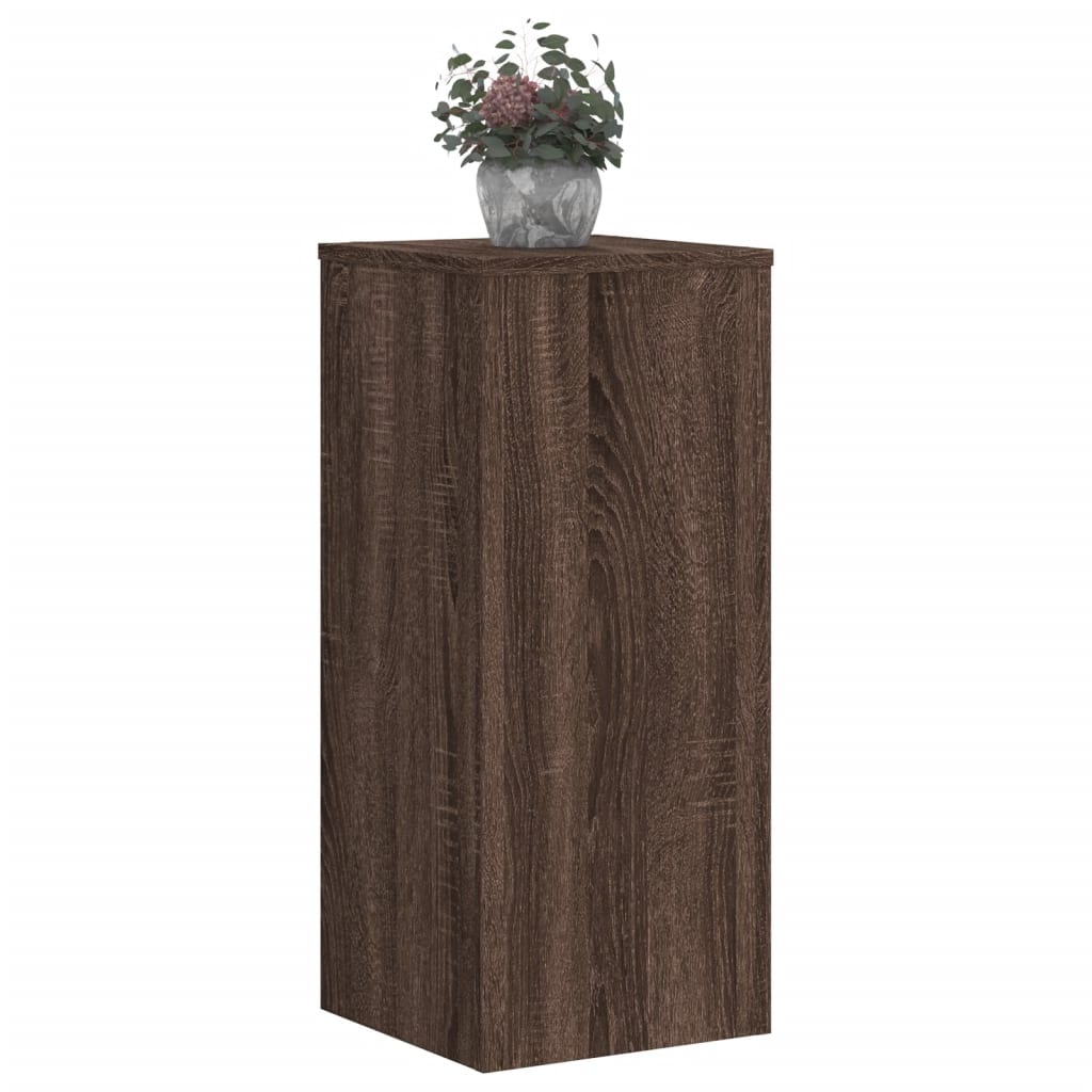 vidaXL Suporturi de plante 2 buc. stejar maro 30x30x70cm lemn compozit