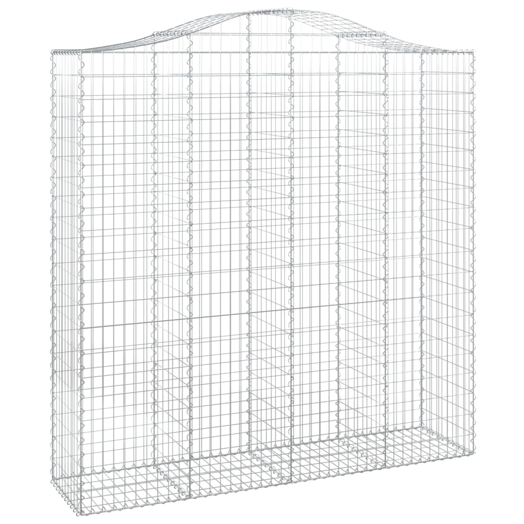 vidaXL Coșuri gabion arcuite, 6 buc 200x50x200/220 cm, fier galvanizat