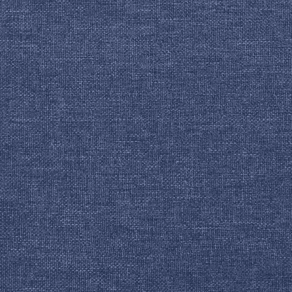 vidaXL Pat continental cu saltea, albastru, 160x200cm, material textil