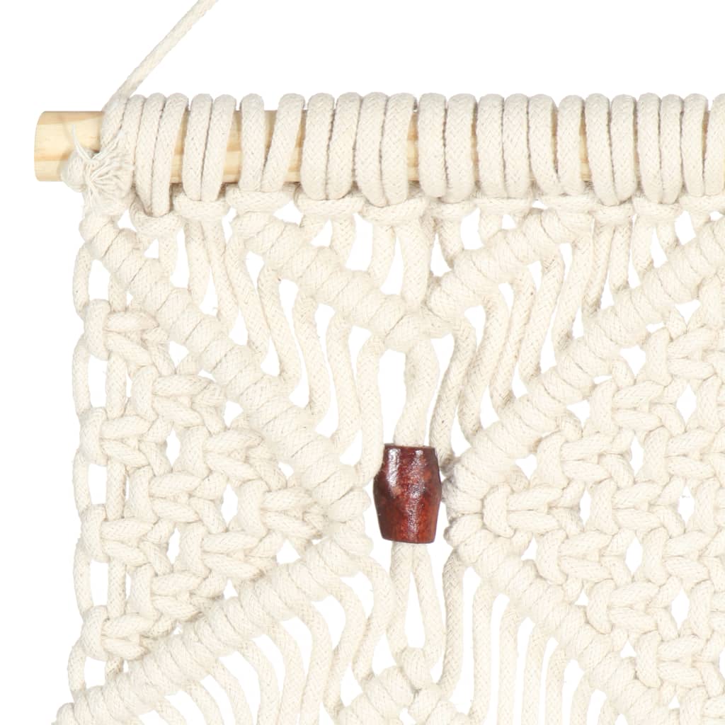 vidaXL Cuier de perete din macrame, 40x80, bumbac