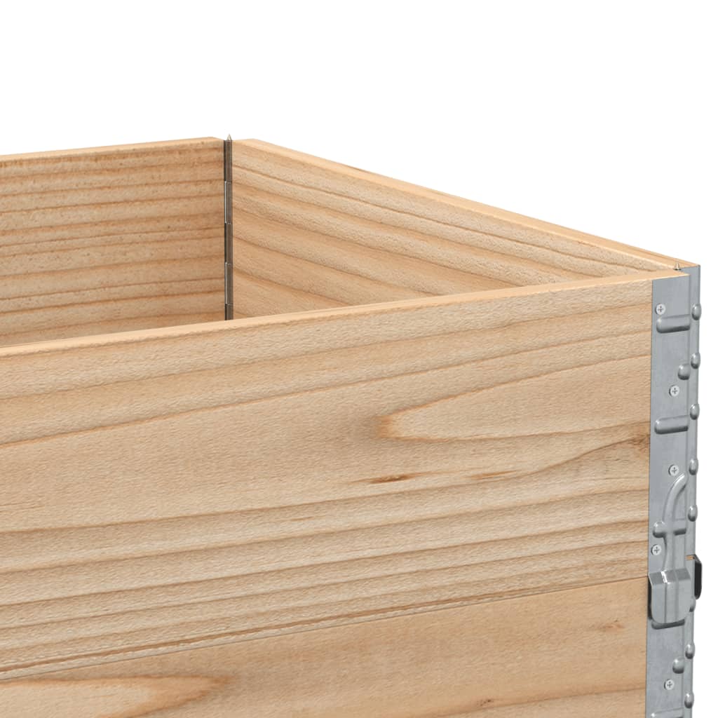 vidaXL Rame pentru paleți 3 buc. gri 100x50 cm lemn masiv de pin