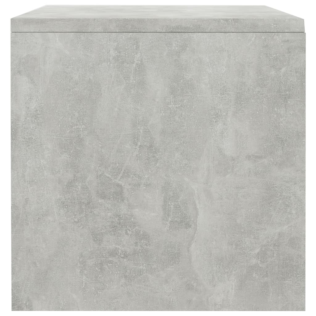 vidaXL Noptieră, gri beton, 40x30x30 cm, lemn prelucrat