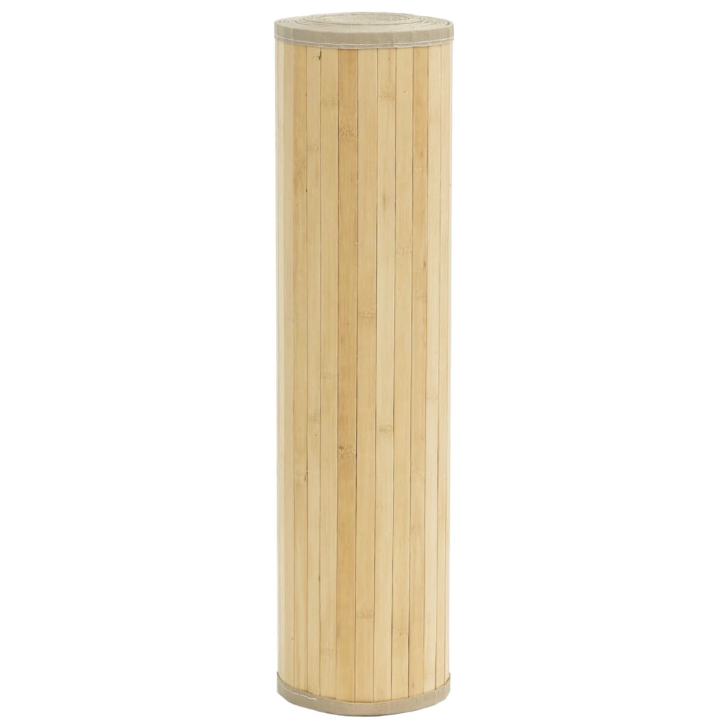 vidaXL Covor dreptunghiular, natural deschis, 80x400 cm, bambus