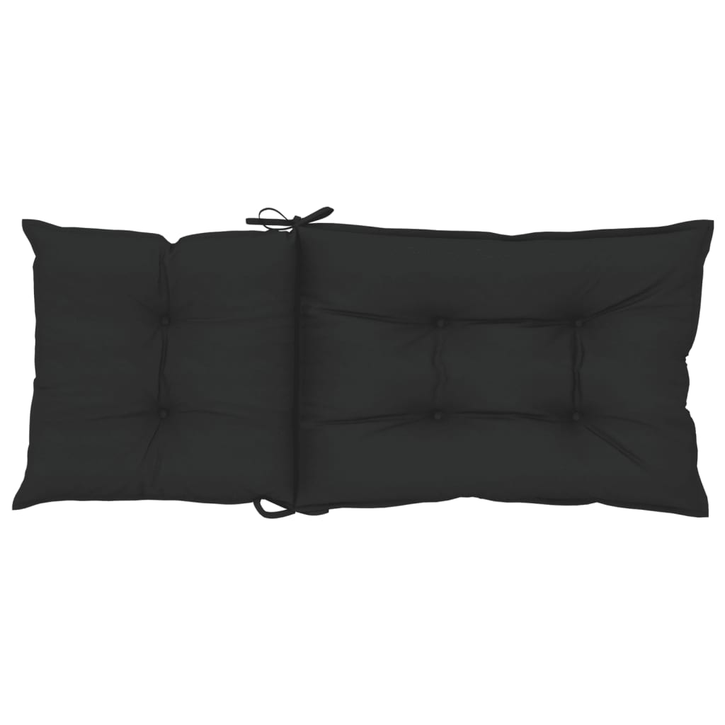 vidaXL Perne scaun cu spătar înalt, 6 buc. negru 120x50x7 cm textil