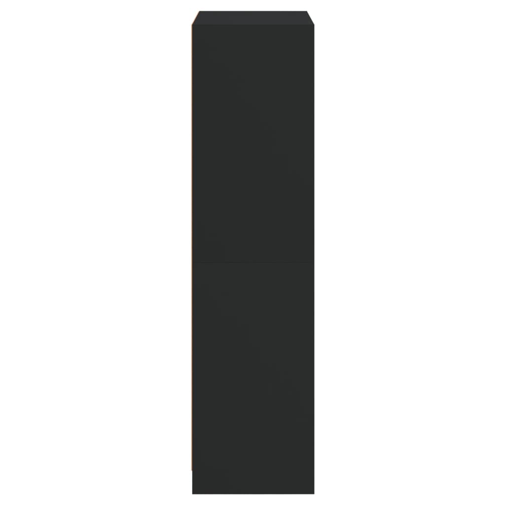vidaXL Dulap înalt cu uși, negru, 68x37x142 cm, lemn compozit