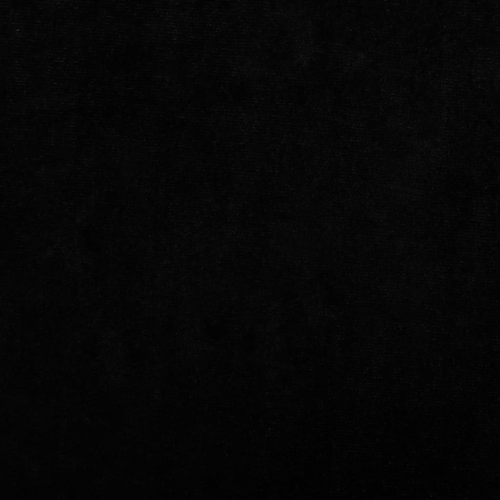vidaXL Pat de câini, negru, 70x45x33 cm, catifea