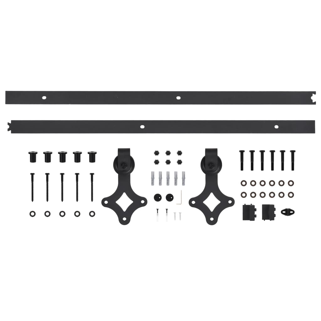 vidaXL Ușă glisantă cu set de feronerie 85x210 cm, lemn masiv de pin