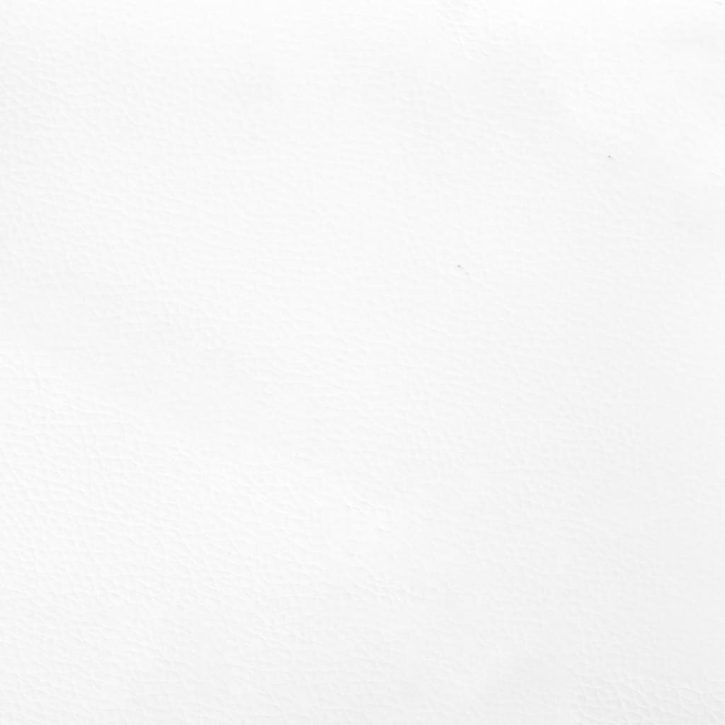 vidaXL Cadru de pat, alb, 120x200 cm, piele ecologică
