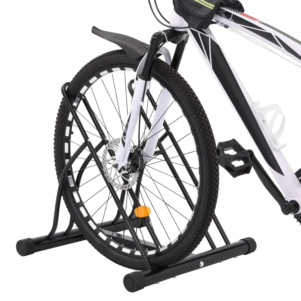 vidaXL Suport pentru 2 biciclete de sine stătător, oțel