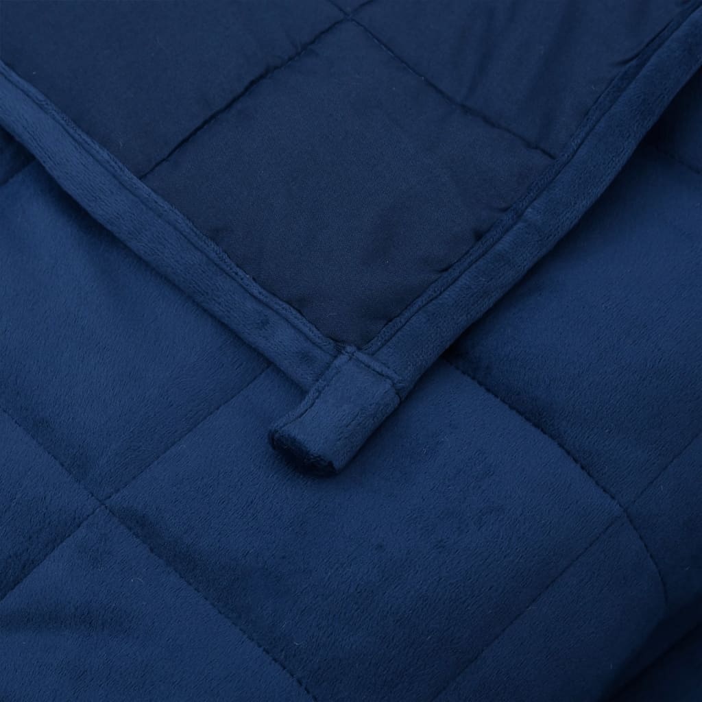 vidaXL Pătură grea, albastru, 200x220 cm, 9 kg, material textil