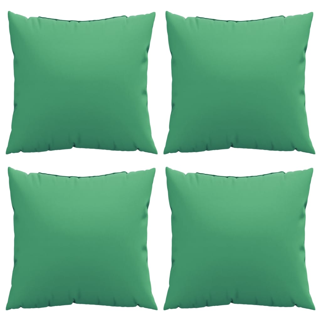 vidaXL Perne de canapea, 4 buc., verde, 40x40 cm, textil