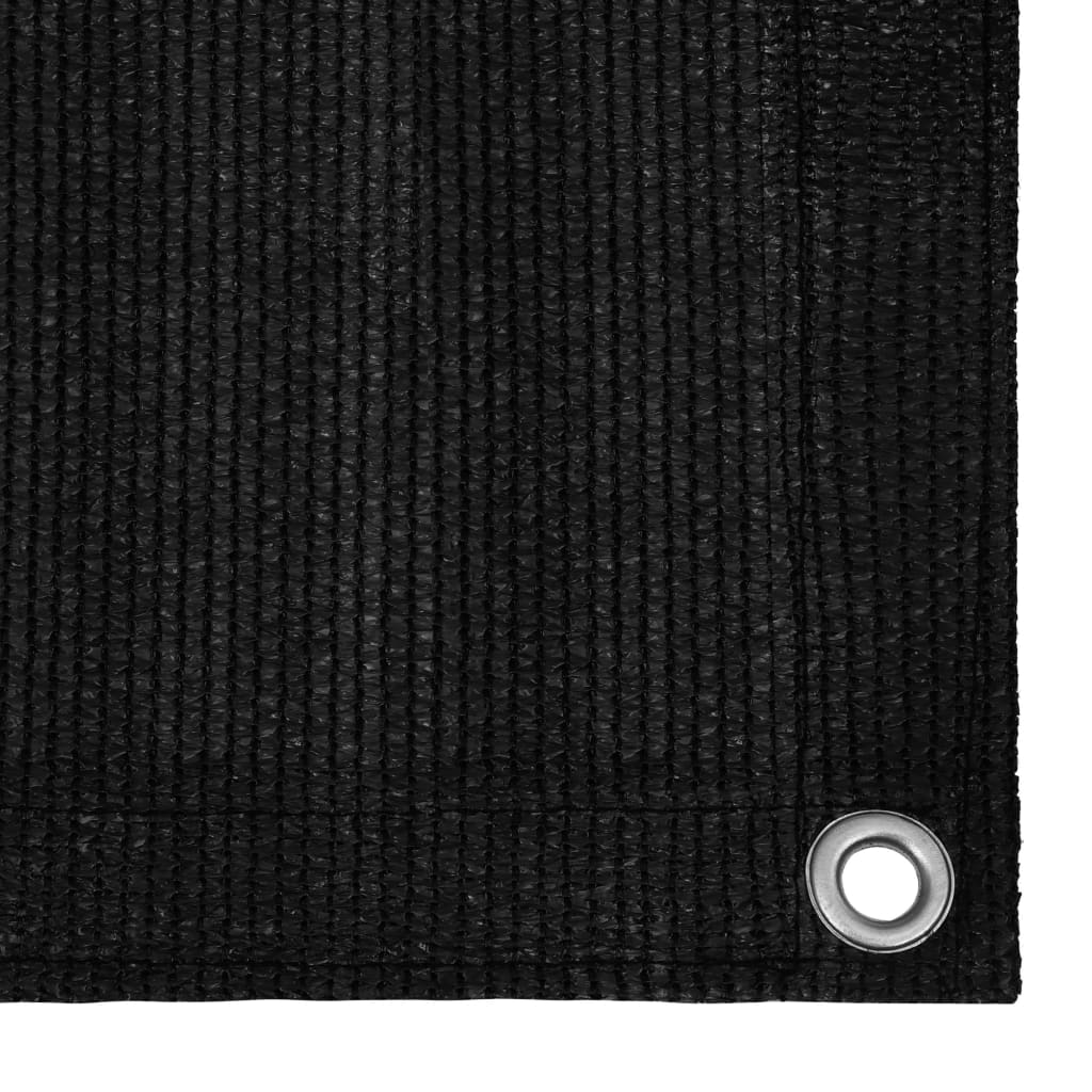 vidaXL Covor pentru cort, negru, 200x200 cm