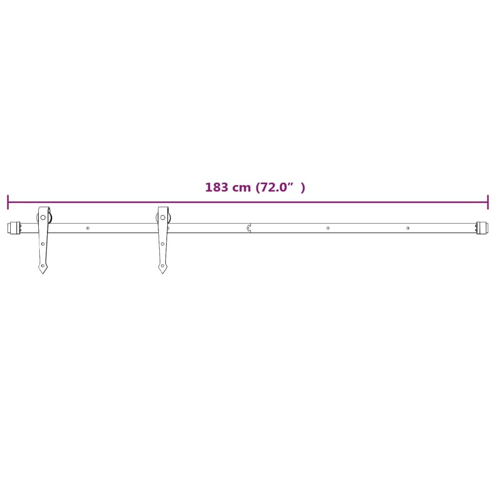 vidaXL Ușă glisantă cu set feronerie, 90x210 cm, lemn masiv de pin