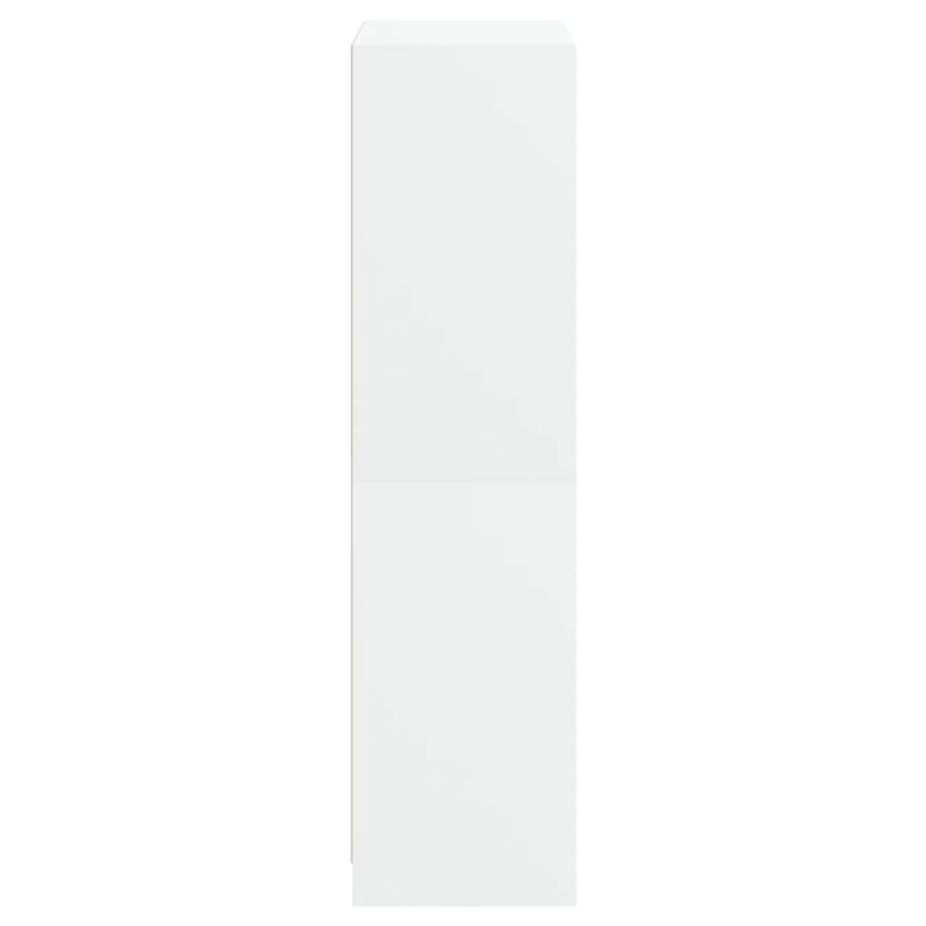 vidaXL Dulapuri înalte cu uși, alb, 68x37x142 cm, lemn prelucrat